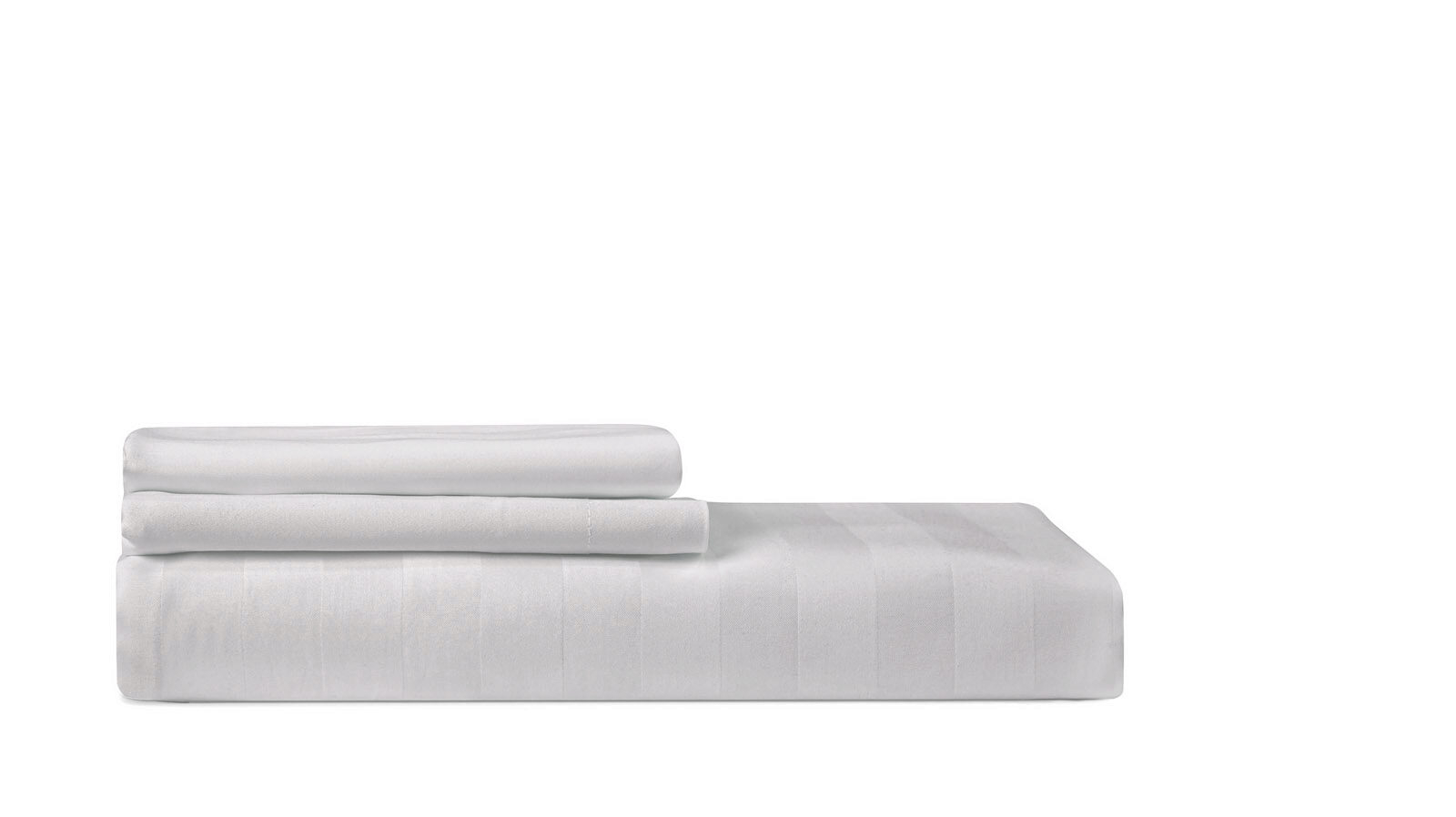 Постельное белье Askona Comfort Stripe, цвет Белый односпальный 140x205, без простыни в мебель-центре Озерцо