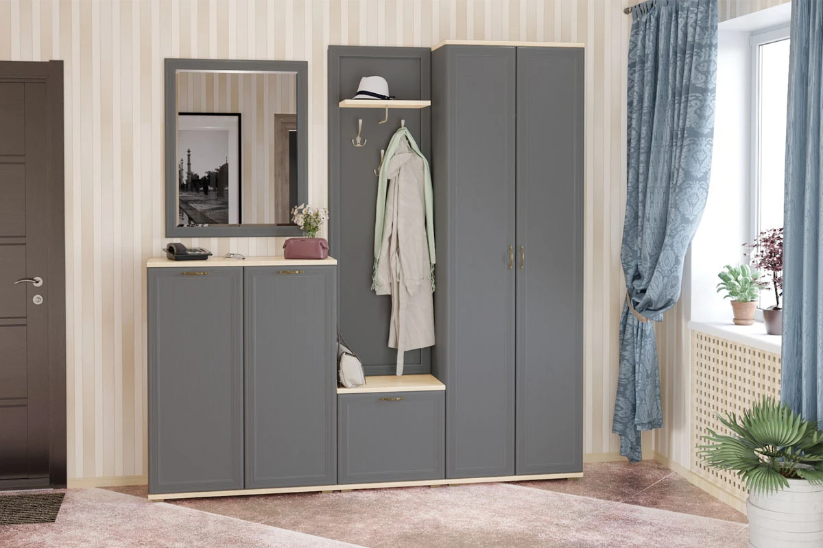 Тумба ТБ-1001-АС-СО (Ясень Асахи/Серый Оникс) — Мебель-центр Озерцо