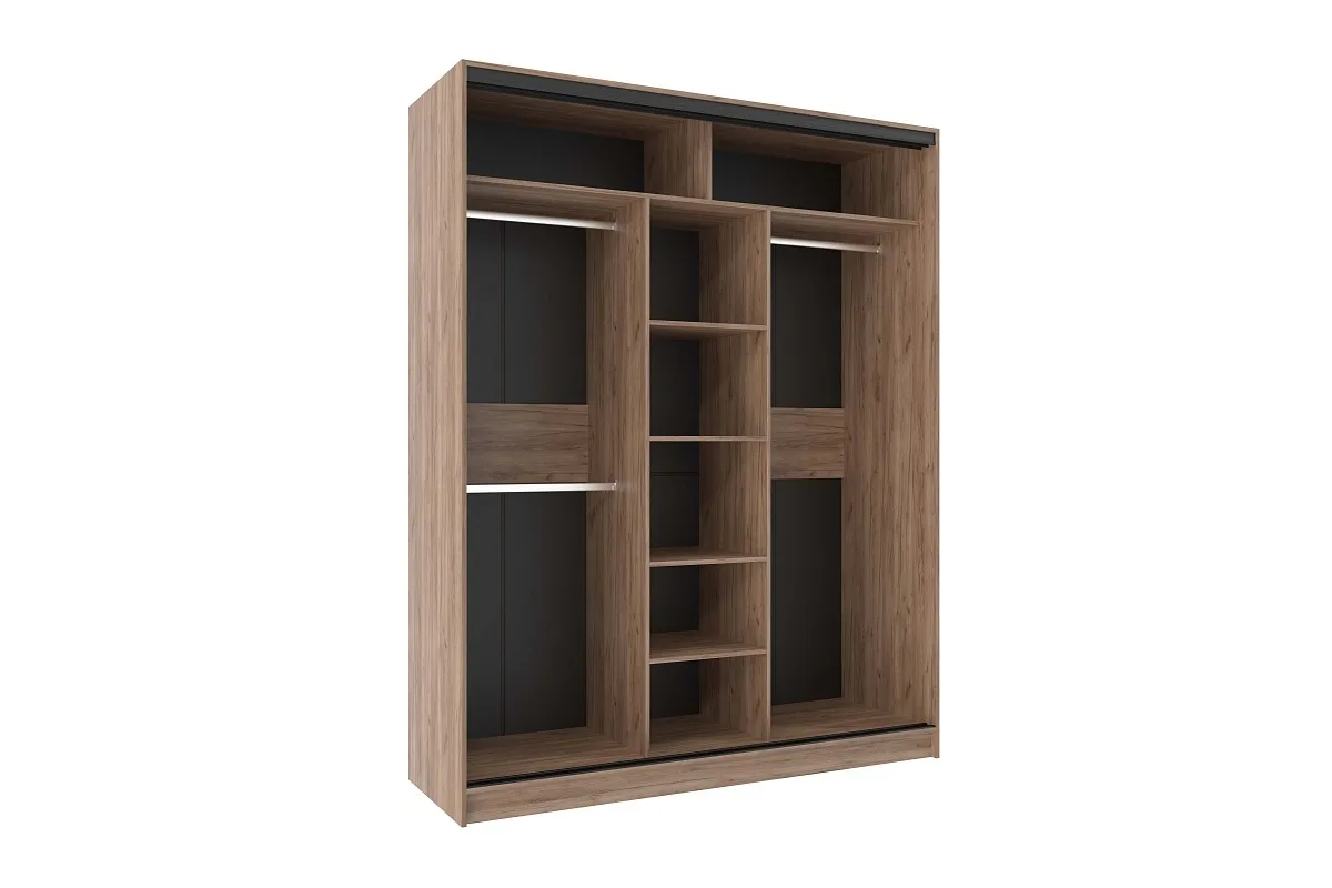 Шкаф-купе 1800 Домашний Зеркало/ЛДСП (Дуб Табачный Craft) в мебель-центре Озерцо