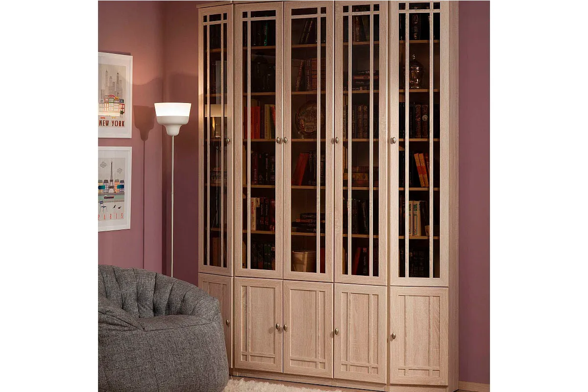 Sherlock 32 Шкаф для книг дуб сонома в мебель-центре Озерцо
