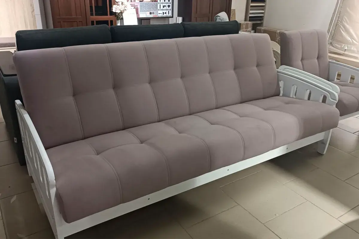 Диван-кровать Ретро (Белый/Velutto 11) — купить в Озерце