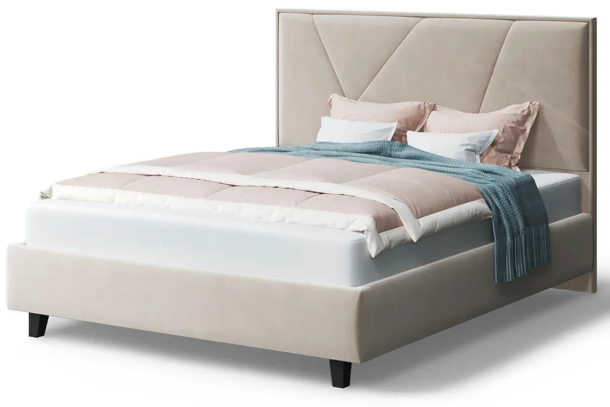 Кровать на опоре Ингрид с ПМ 160х200 (Бренди лайт 03/Беж) - купить в Озерце