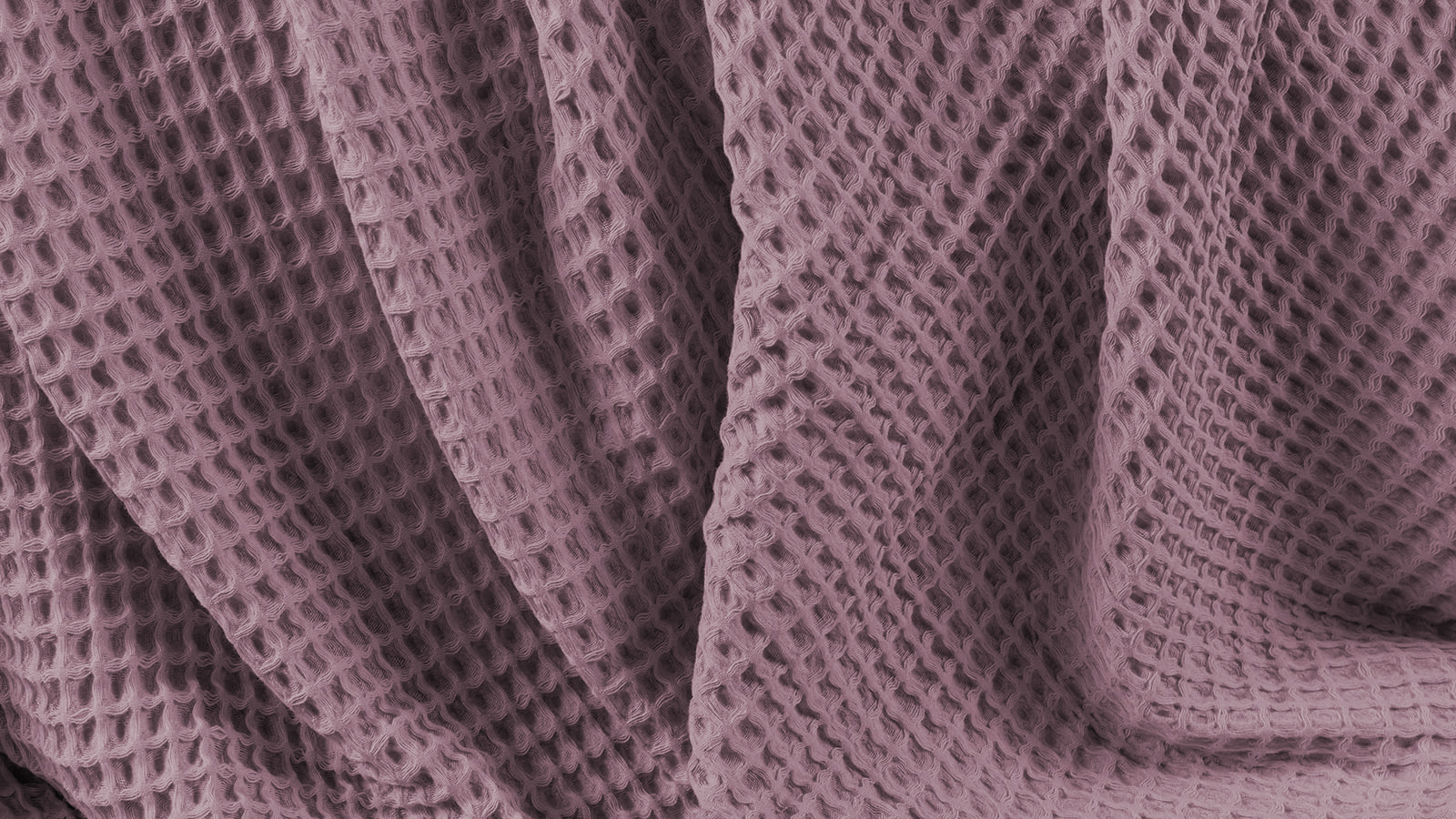 Покрывало хлопковое Waffle, цвет: орхидея 220x230 в мебель-центре Озерцо