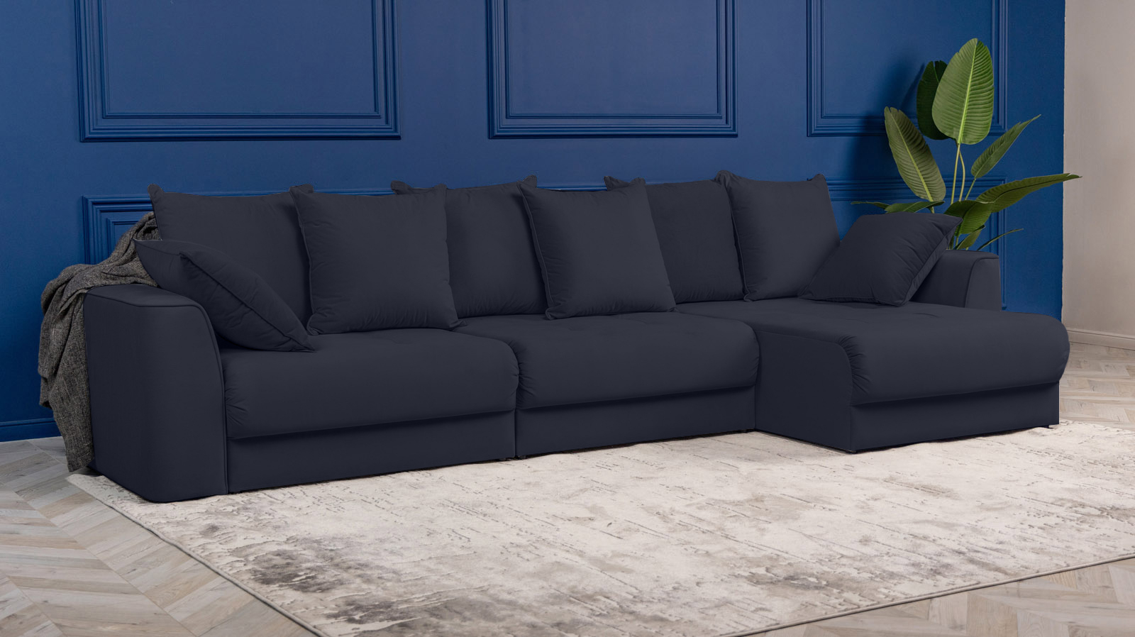 Диван угловой Monako New, Тк. Casanova Scandy 156x356 — купить в Озерце