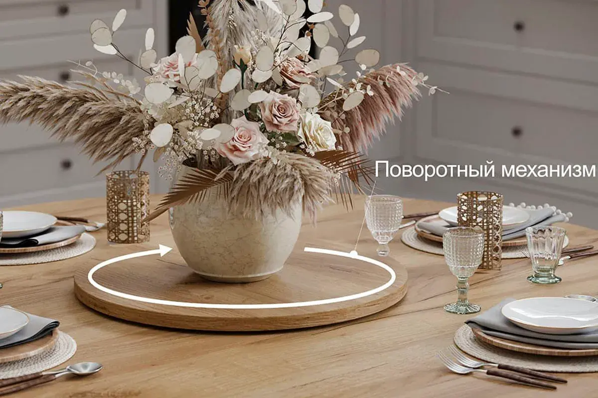 Стол обеденный Райнер Тип 1 (Белый/Дуб крафт золотой) - купить в Озерце