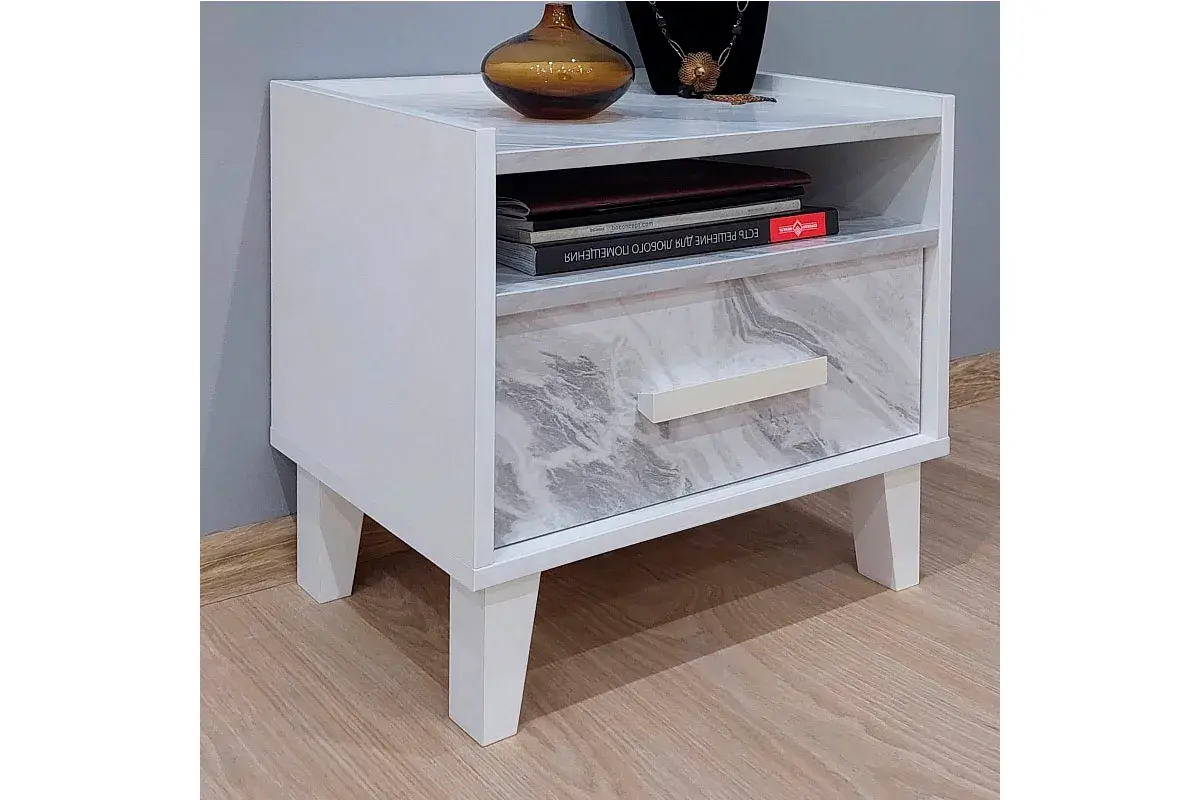 Спальня Айрис (Белый/Статуарио) - купить в Озерце