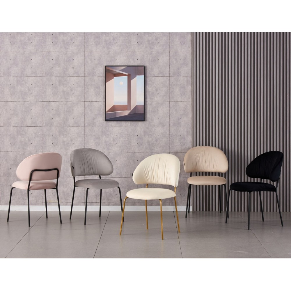 Стул DOMM ISOLA бежевый/золото - купить в Озерце