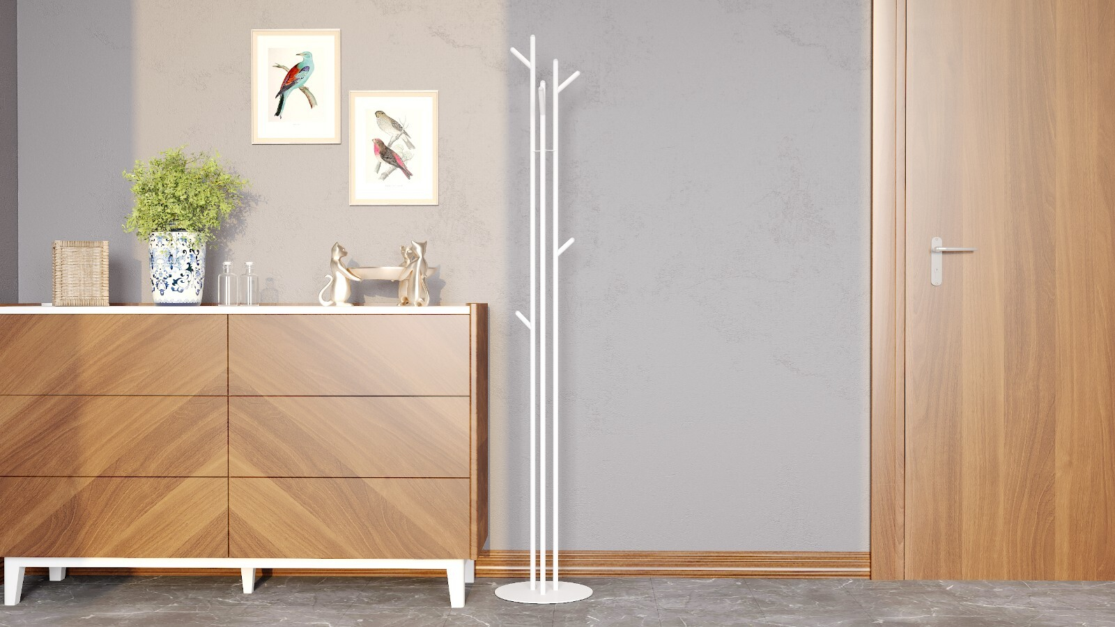 Вешалка Wood, цвет: белый 30x30 — купить в Озерце