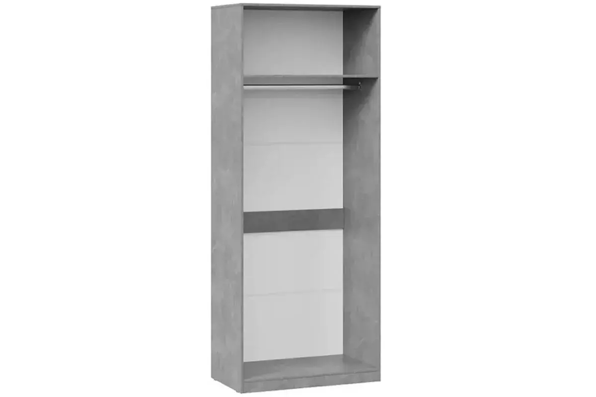 Шкаф для одежды Хилтон (Ателье светлый/Белый матовый) в мебель-центре Озерцо