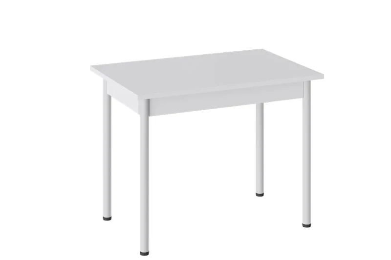 Стол Родос Тип 1 Опора d40 (Белый Муар/Белый) - купить в Озерце