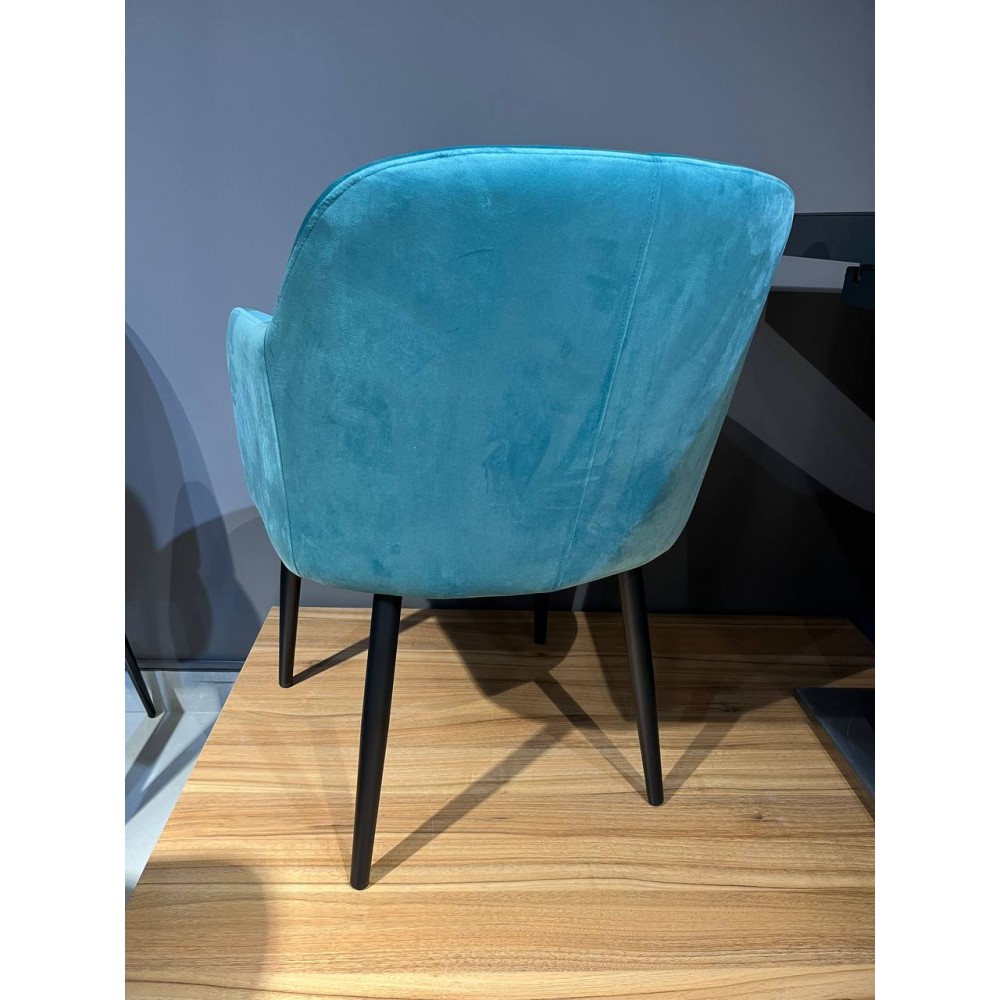 Стул МОНИКА AL муар.черный/морская волна 5РОМ56 - купить в Озерце