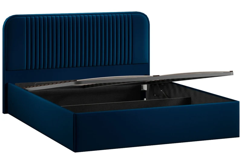 Кровать Тиффани c подъемным механизмом 160х200 Тип 1 (Велюр/Confetti Blue) - купить в Озерце
