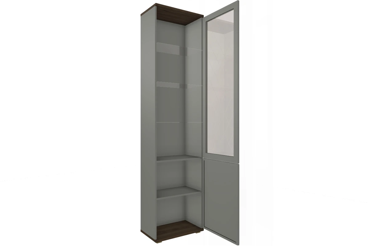 Шкаф многоцелевой ШК-1044-ГТ-СО (Гикори Джексон Темный/Серый Оникс) в мебель-центре Озерцо