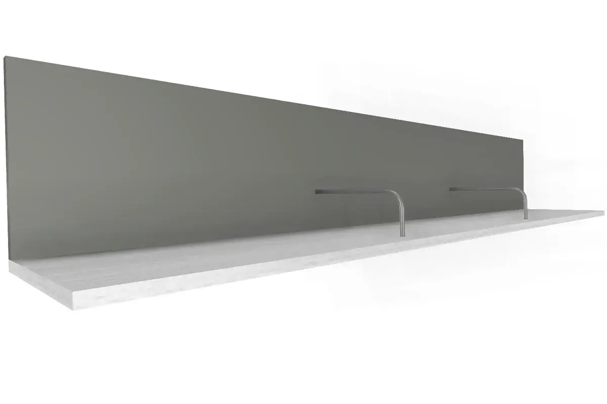 Гостиная Карина-22 (Снежный Ясень/Серый Оникс) — Мебель-центр Озерцо