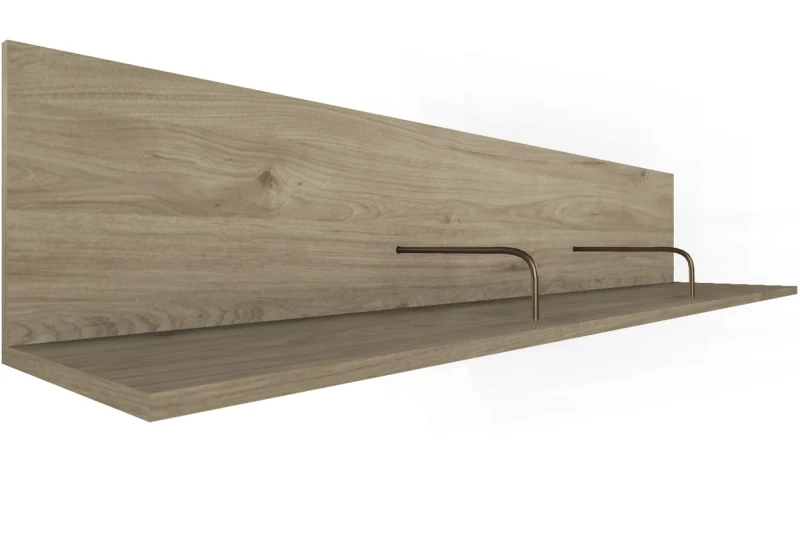 Полка  ПЛ-1002 (Гикори Джексон Светлый) — Мебель-центр Озерцо