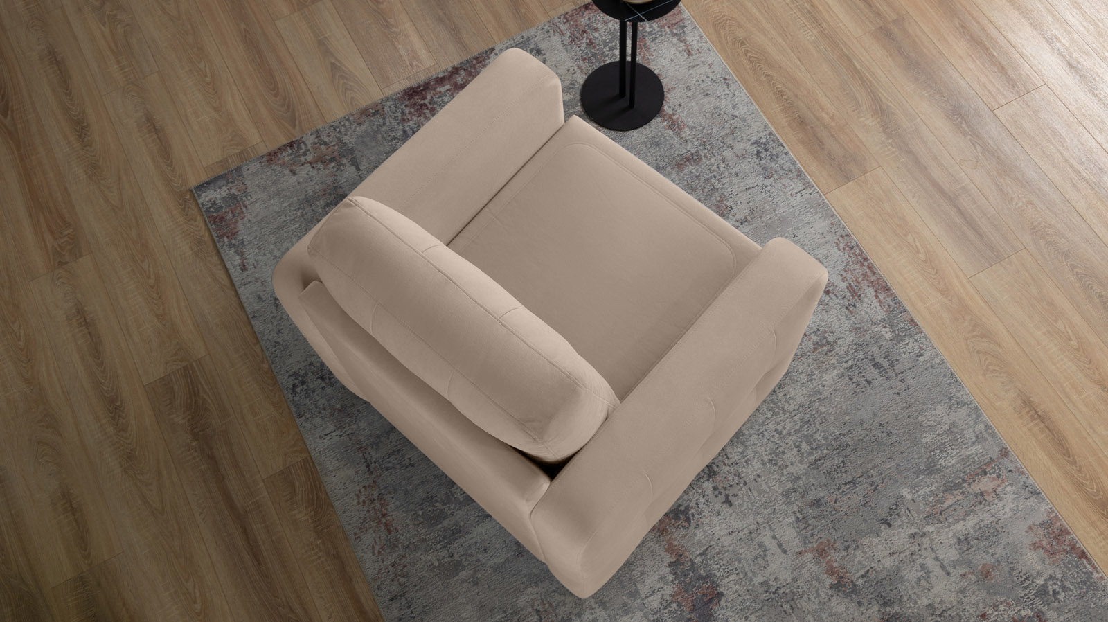 Кресло Loko Pro с широкими подлокотниками, Тк. Sky Velvet 03 85x95 — купить в Озерце