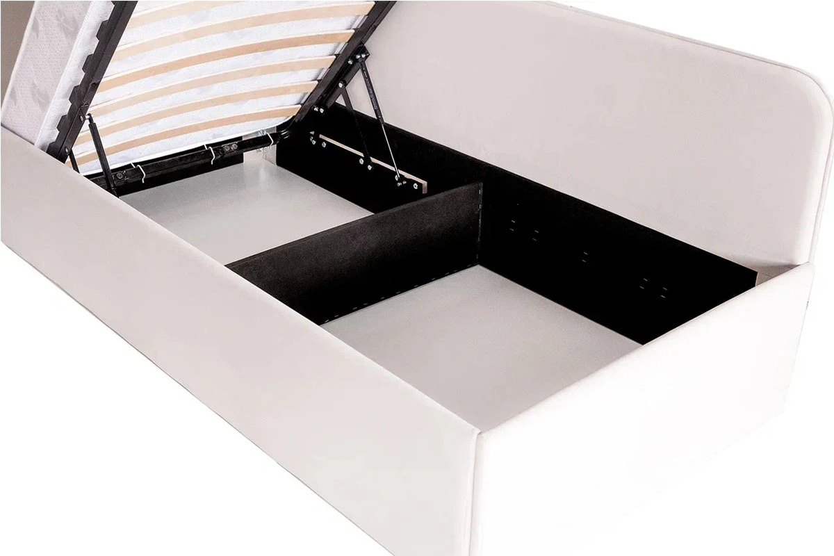 Кровать угловая Джеки с ПМ (122) 90х200 (Бежевый/Newtone light beige) - купить в Озерце