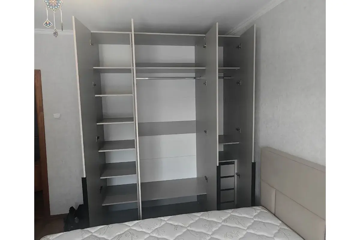 Шкаф Мария МШ 180.55 комплектация 6 (Дымчато-серый) в мебель-центре Озерцо