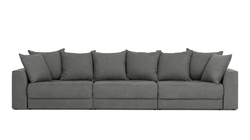 Диван -кровать Monako New 3-секционный, ткань Prime Dark 113x354 — купить в Озерце