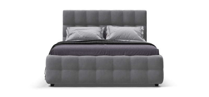 Кровать Босс 160*200 Про велюр Monolit сталь - купить в Озерце