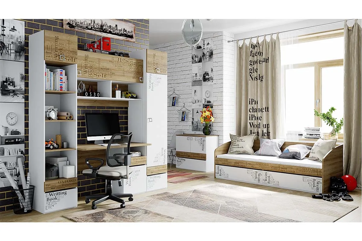 Оксфорд ТД-139.12.01 Кровать с 2 ящиками - купить в Озерце