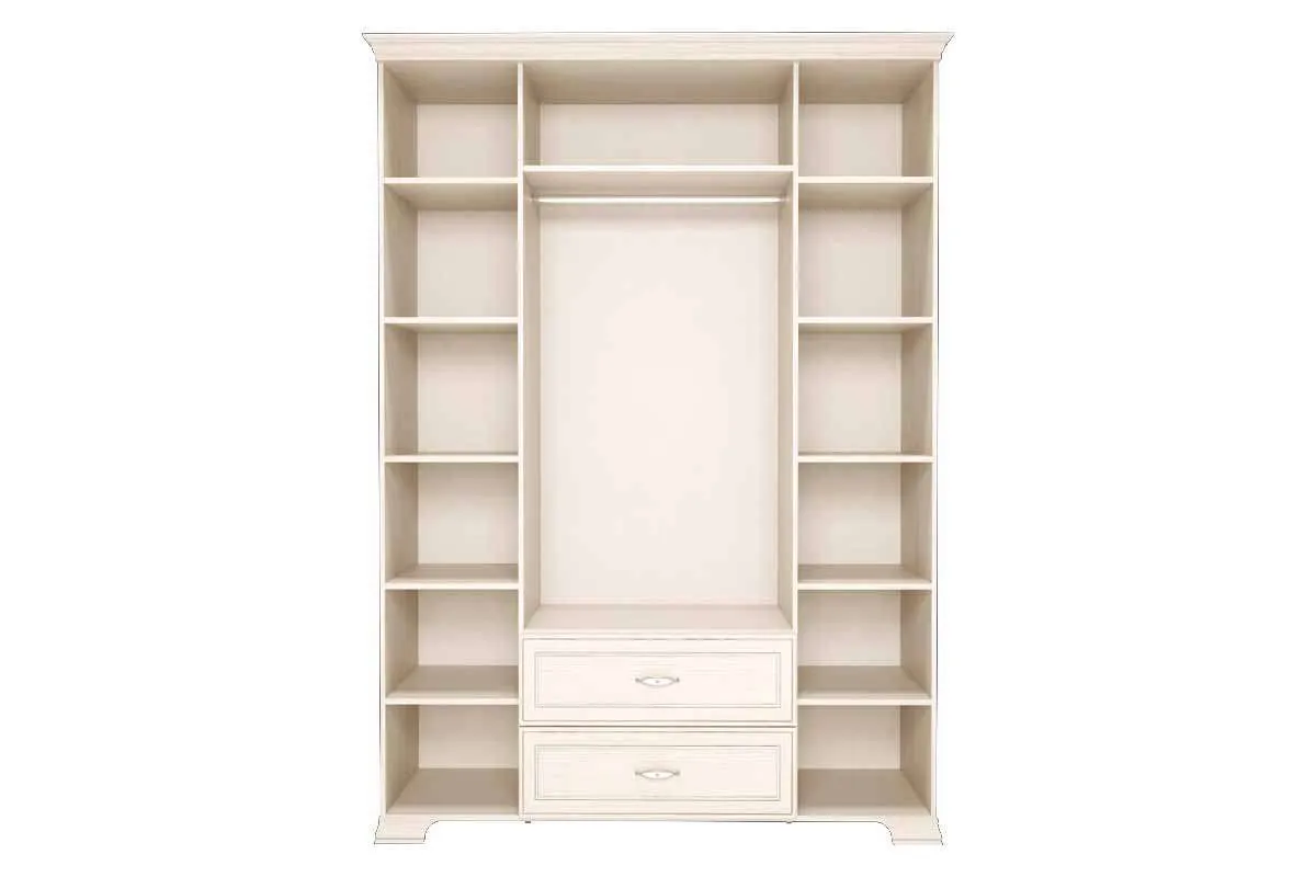 Венеция 2 Шкаф для одежды 4-х дверный с ящиками с зеркалом в мебель-центре Озерцо