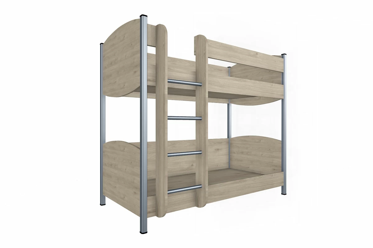 Кровать КР-123 90х190 (Гикори Джексон Светлый) - купить в Озерце