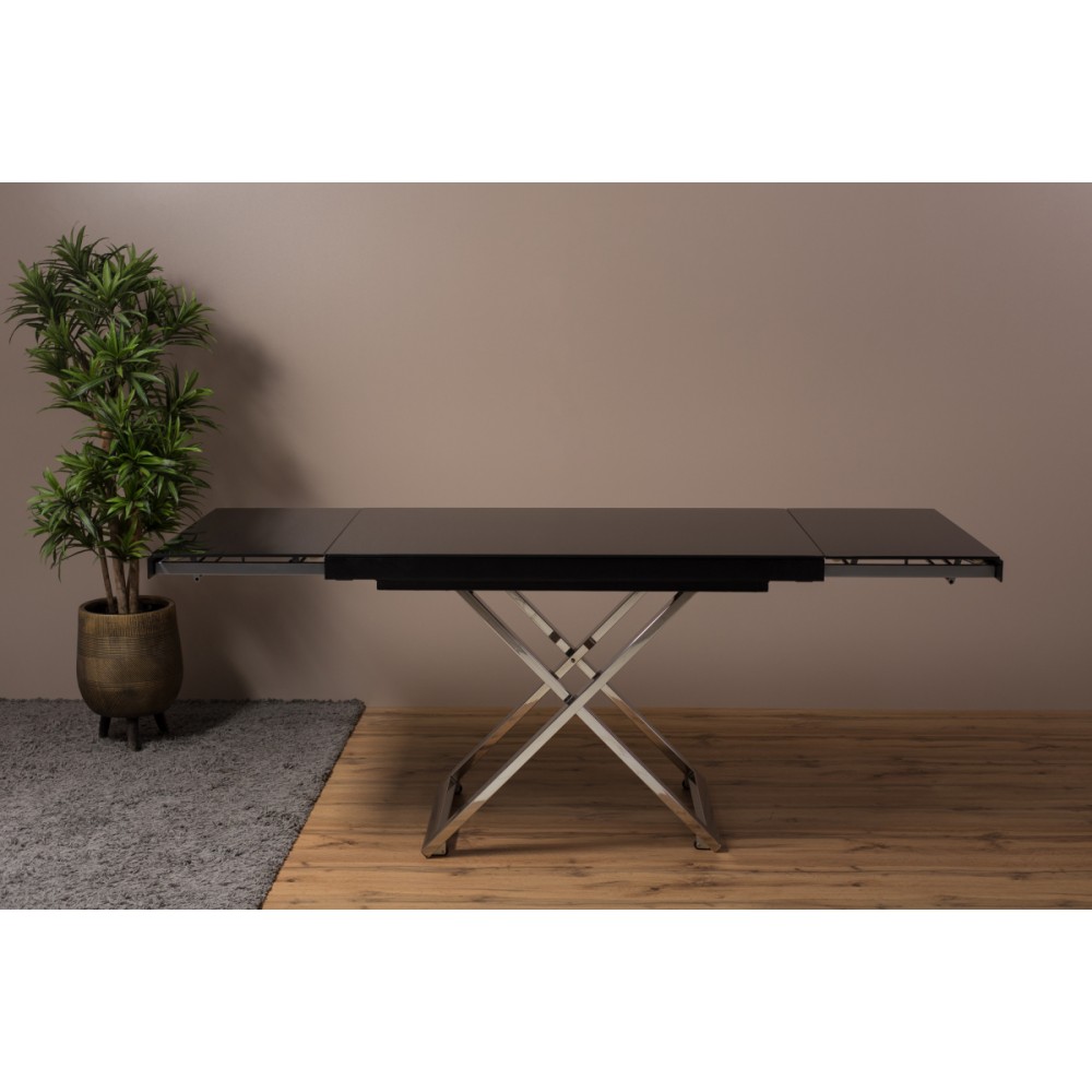 Стол-трансформер SHIFT черный/нержавеющая сталь - купить в Озерце