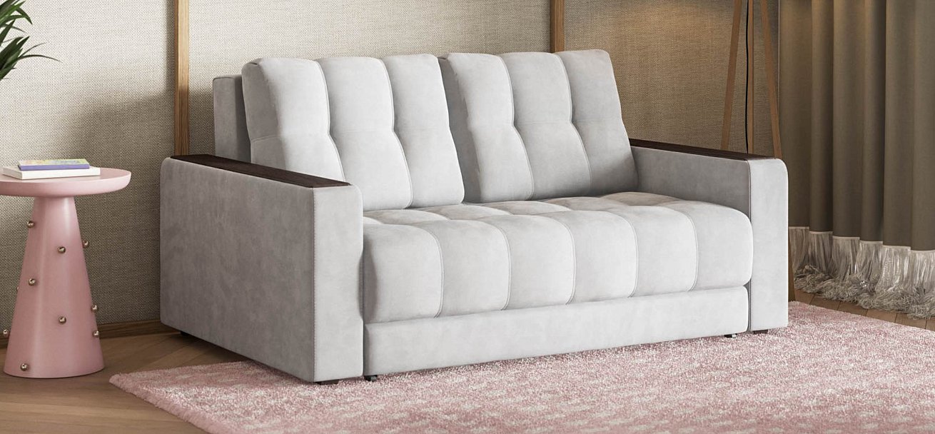 Босс Маркет двухместный диван Велюр Монолит сталь — купить в Озерце