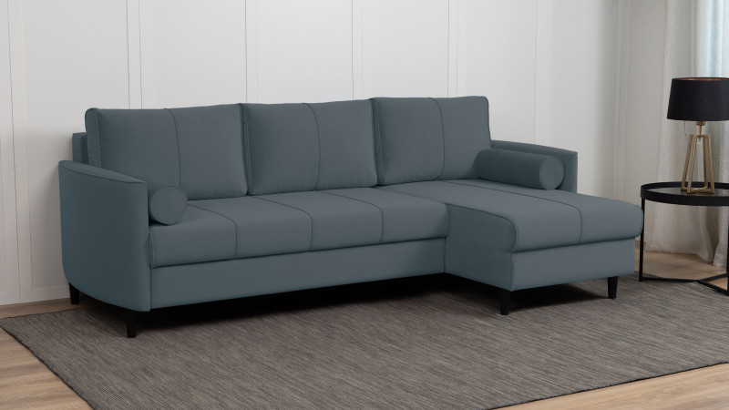 Диван Kvina New угловой, Тк. Sky Velvet 18 142x228 — купить в Озерце