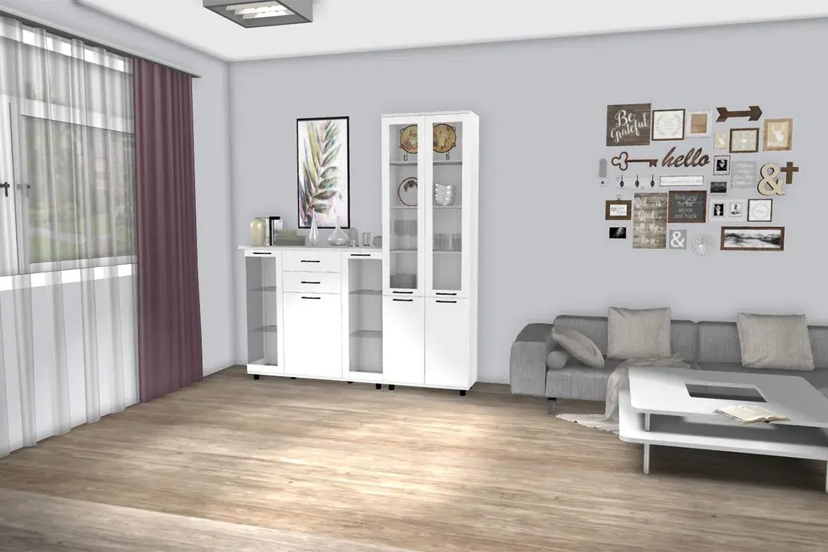 Шкаф многоцелевой ШК-5035-СЯ-БГ (Снежный Ясень/Белый Бриллиант Глянцевый) в мебель-центре Озерцо