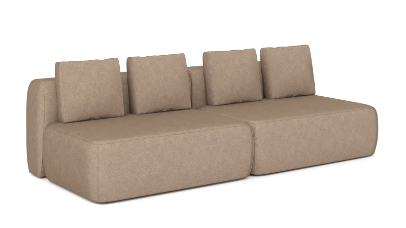 Диван модульный 2-секционный Molto 125+125 Тк. Galaktika beige 107x252 — купить в Озерце