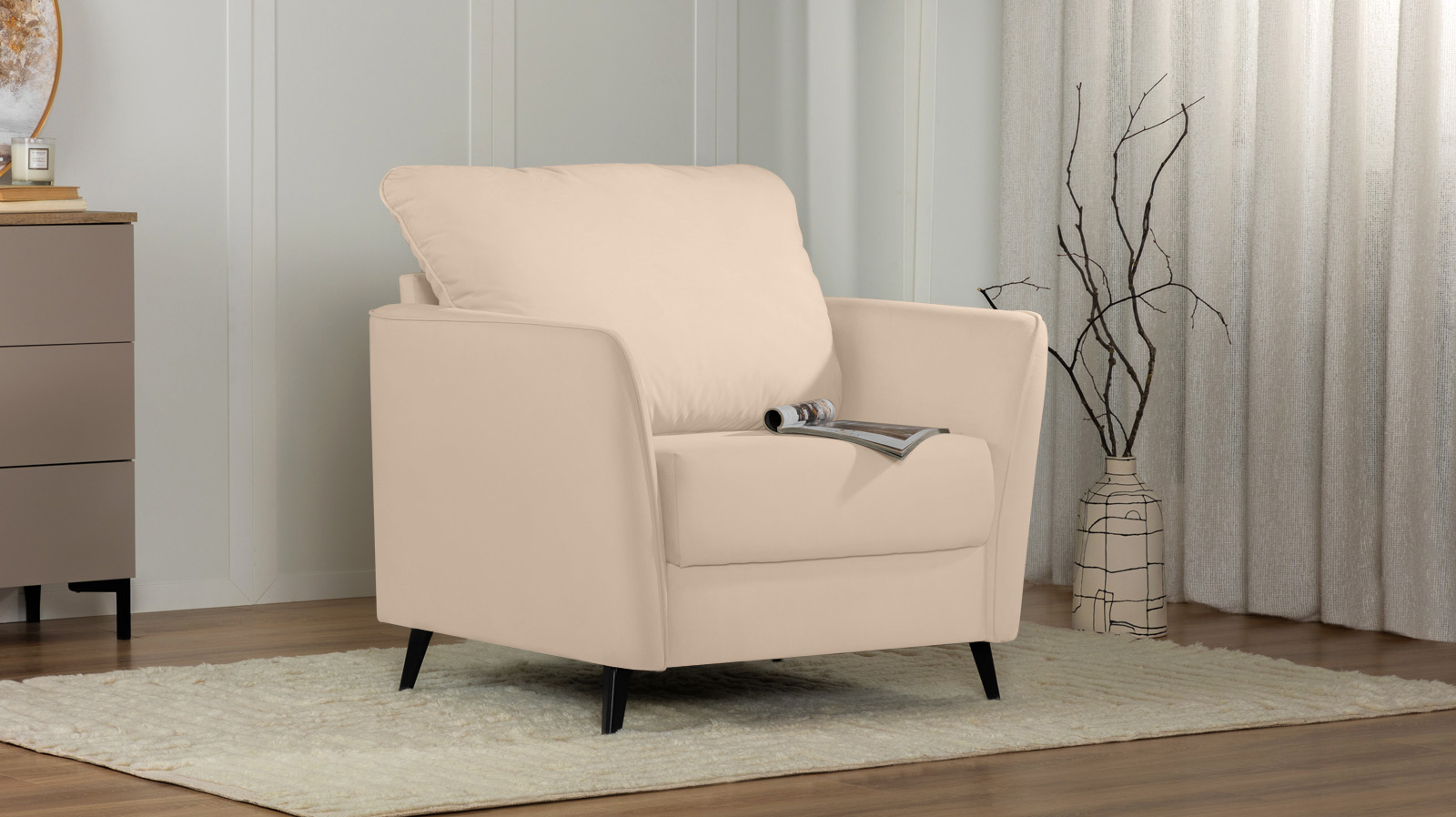 Кресло Laguna, Тк. Casanova Milk 87x92.5 — купить в Озерце