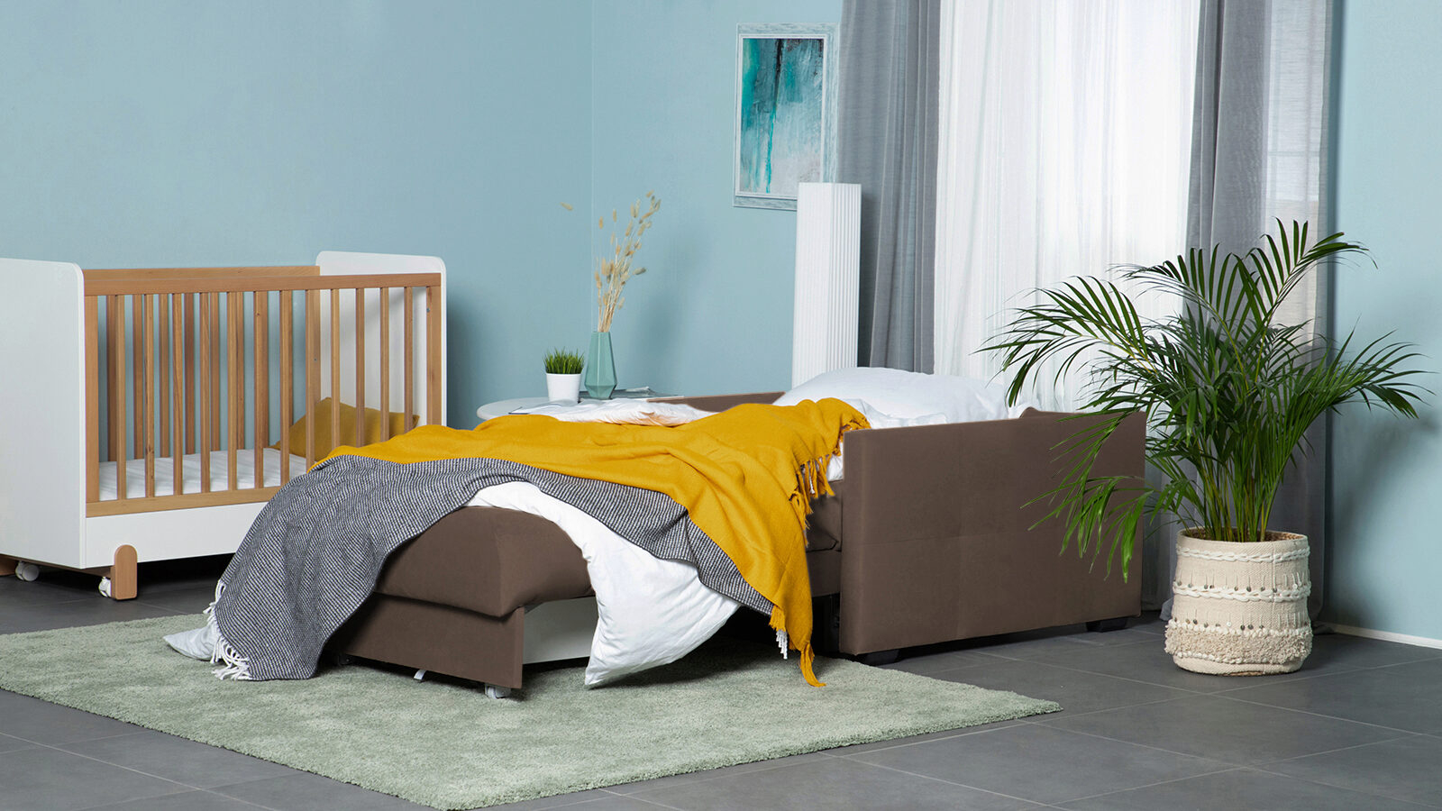 Кресло-кровать Carina Nova Sky velvet 02 80x205 — купить в Озерце