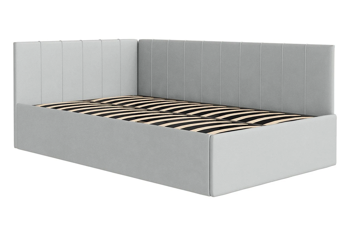 Кровать Мика с ПМ 120х200 универсальная Newtone Light Grey - купить в Озерце