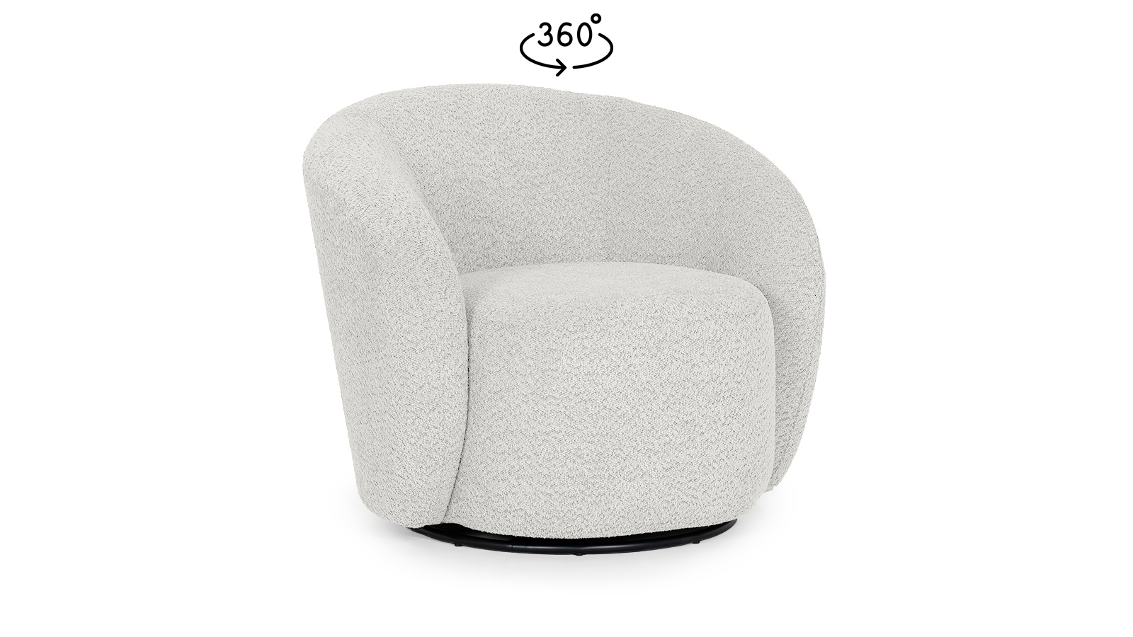 Кресло поворотное Nuage, ткань Soul 900 86x90 — купить в Озерце