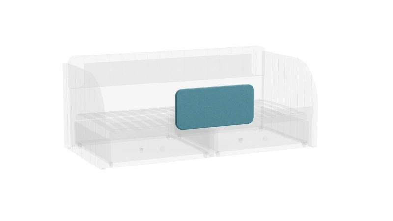 Бортик для кровати Lenny, цвет: Зеленый 4x75 - купить в Озерце