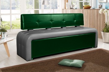 Кухонный диван Оскар-2 (графит-изумрд) — купить в Озерце