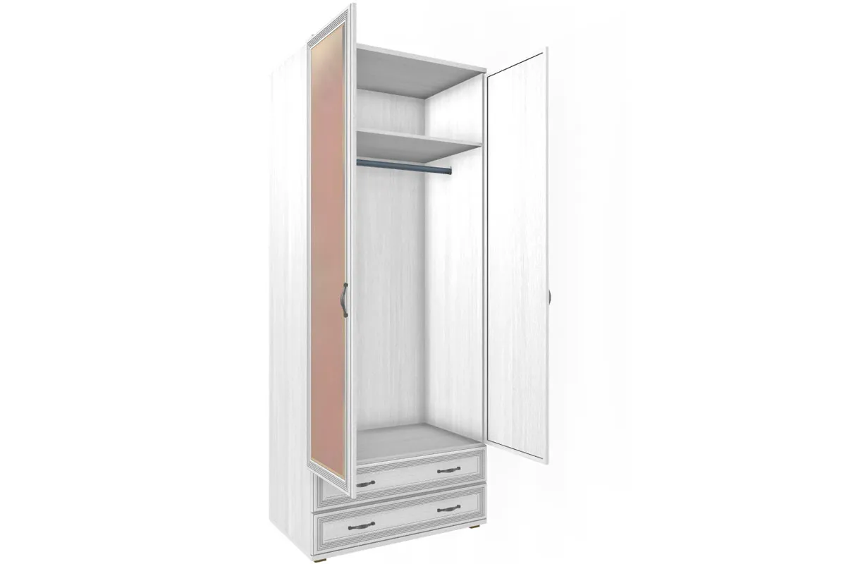 Готовый комплект для спальни СК-1024-СЯ-В (Снежный Ясень/Велюр) - купить в Озерце