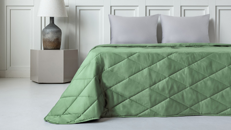 Покрывало хлопковое Askona Cotton Sateen, цвет Розмарин 220x240 в мебель-центре Озерцо