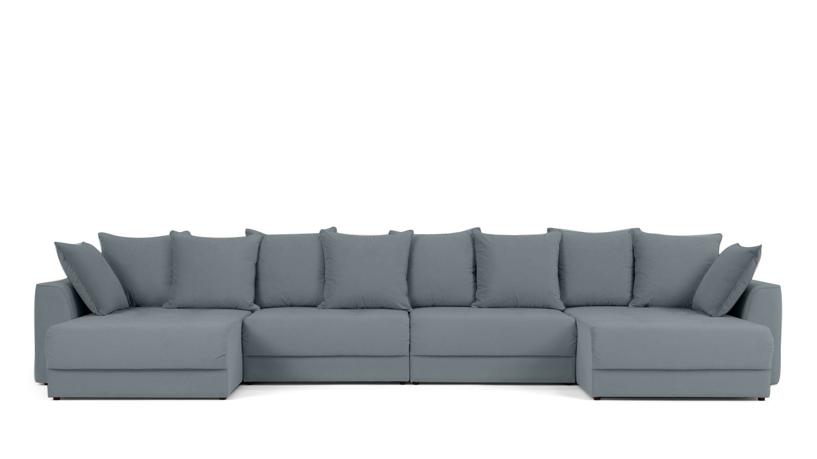 Диван Monako New П-образный с коробом для белья, Тк. Sky Velvet 18 157x455 — купить в Озерце