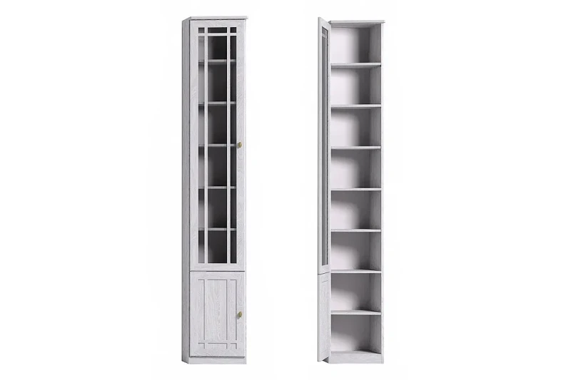 Шкаф для книг со скосом влево Sherlock 34 (Ясень Анкор светлый) в мебель-центре Озерцо