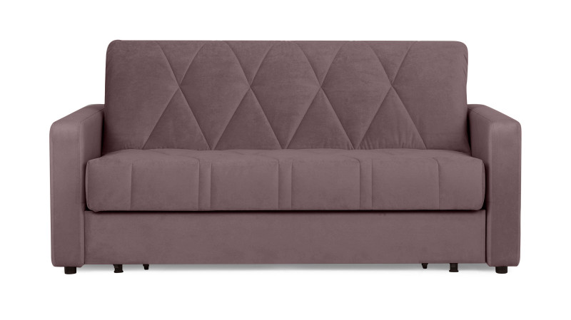 Диван - кровать Domo Pro стежка ромб, ткань Casanova Lilac 160x216 — купить в Озерце