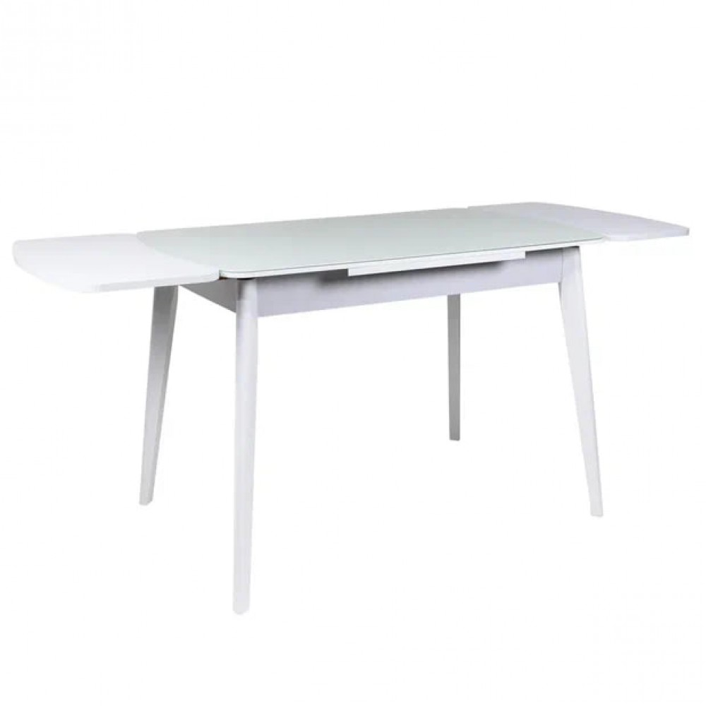 Стол СИЭТЛ 60х90 стекло белое/белое подстолье ТИП-НД - купить в Озерце