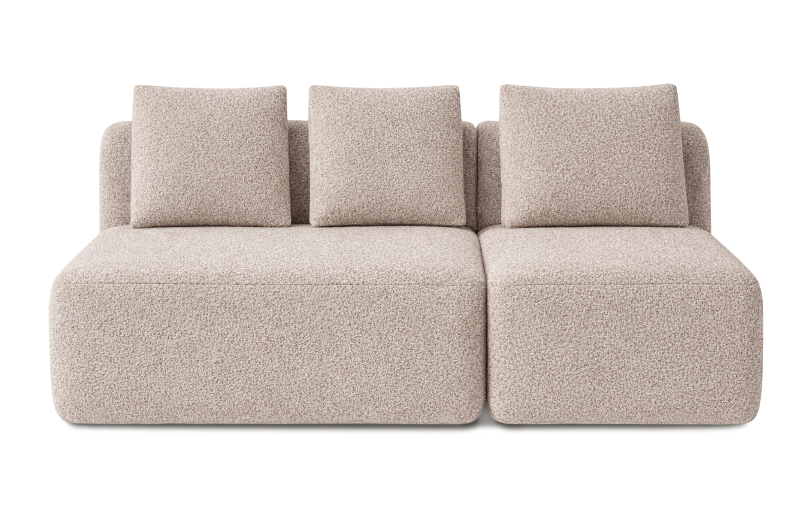 Диван модульный Мольто-2 секц-пуф 125+85-спинка 125+85-Тк. Rokky sand 57x367 — купить в Озерце