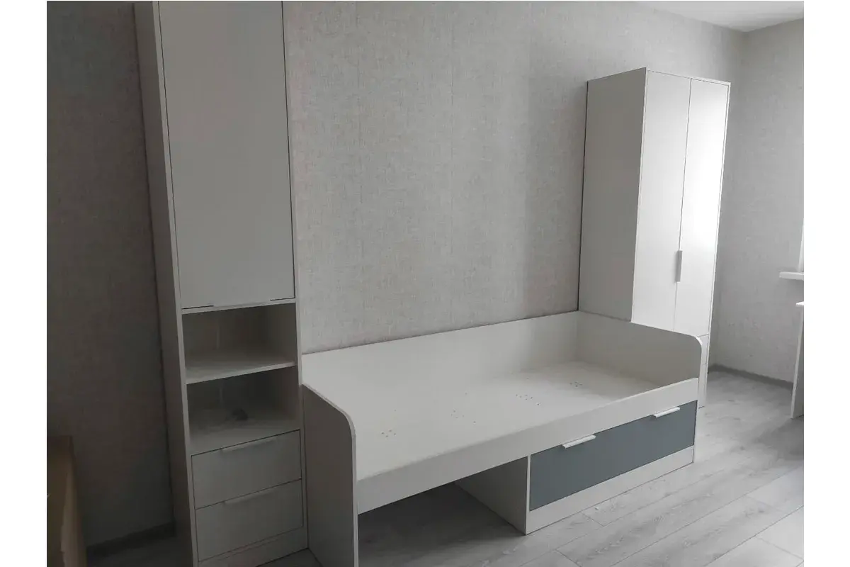 Шкаф для одежды Марли (Белый) в мебель-центре Озерцо