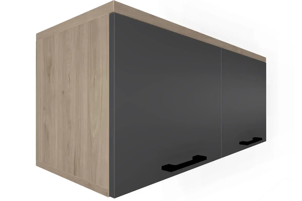 Прихожая Грейс комплект 1 (Гикори Джексон Светлый/Антрацит Матовый) — Мебель-центр Озерцо