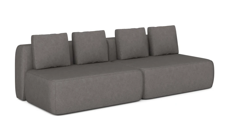 Диван модульный 2-секционный Molto 125+125 Тк. Galaktika ash 107x252 — купить в Озерце