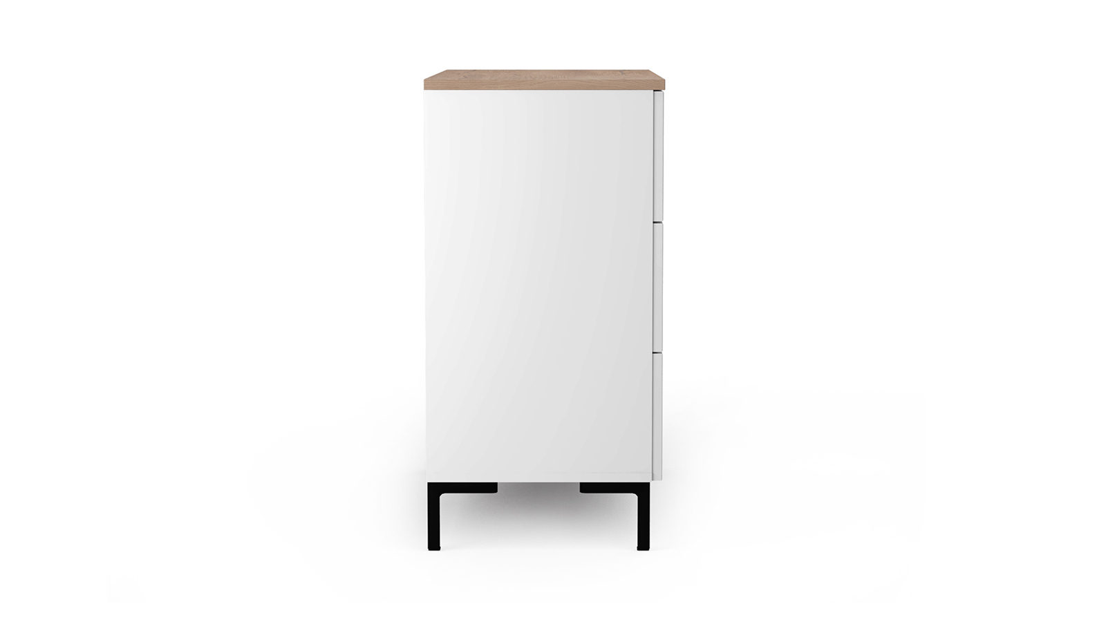 Комод 3 ящика Zima, цвет Гикори кингстон + Белый 41x85.5 — купить в Озерце