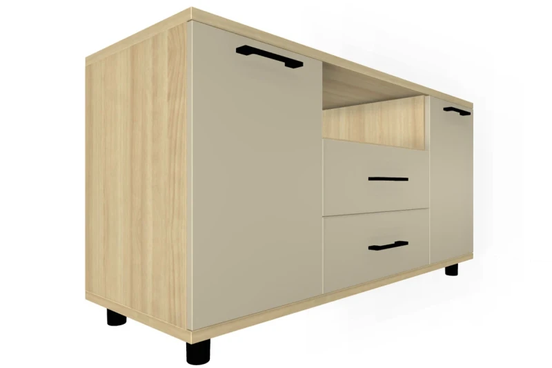 Тумба ТБ-5022-АС-КМ (Ясень Асахи/Кашемир Матовый) — Мебель-центр Озерцо